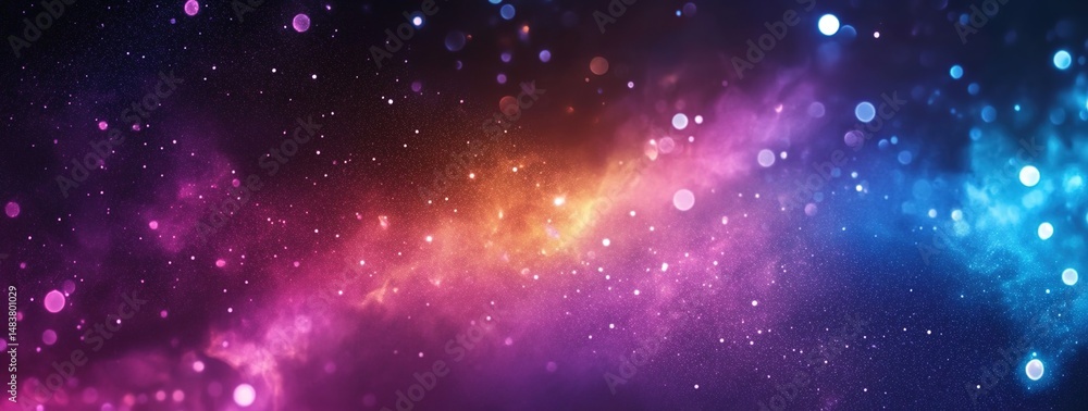 Fototapeta premium Abstract Space Nebula with Starlight and Cosmic Dust
