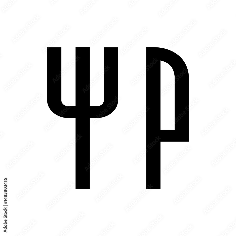 Minimalist black and white illustration of a fork and knife side by side on a white background design element Minimalist black and white illustration of a fork and knife side by side on a white background design element