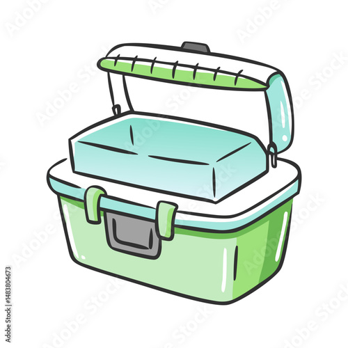 tackle box icon, tackle box vector illustration-simple illustration of tackle box, perfect for tackle box logos and icons