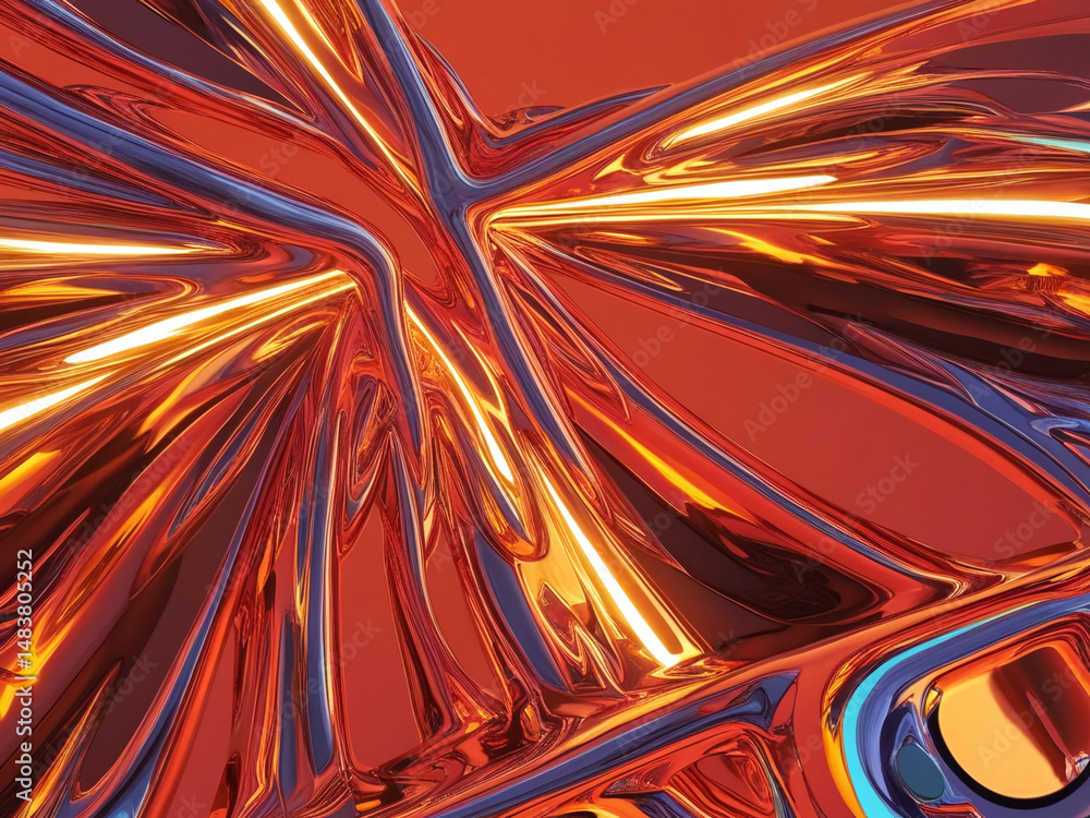 Bright and fluid abstract summer background with vibrant colors and dynamic textures Bright and fluid abstract summer background with vibrant colors and dynamic textures