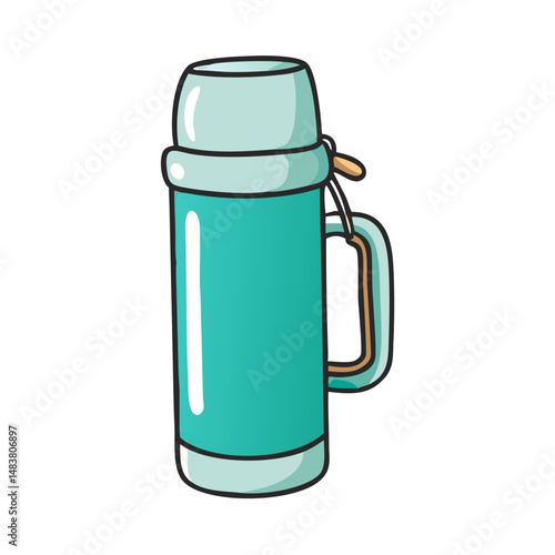 thermos bottle icon, thermos bottle vector illustration-simple illustration of thermos bottle, perfect for thermos bottle logos and icons