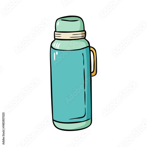 thermos bottle icon, thermos bottle vector illustration-simple illustration of thermos bottle, perfect for thermos bottle logos and icons