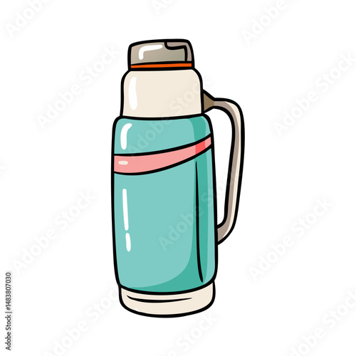 thermos bottle icon, thermos bottle vector illustration-simple illustration of thermos bottle, perfect for thermos bottle logos and icons