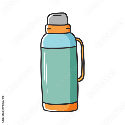 thermos bottle icon, thermos bottle vector illustration-simple illustration of thermos bottle, perfect for thermos bottle logos and icons
