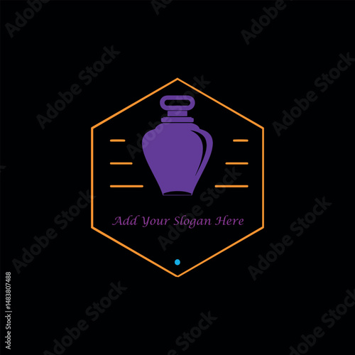 perfume fragrance outlet store logo design vector