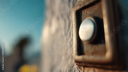 Pressing a Doorbell Button