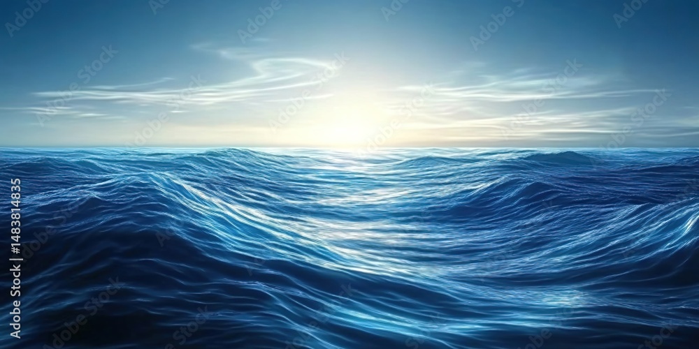 Obraz premium Sunrise Over the Ocean