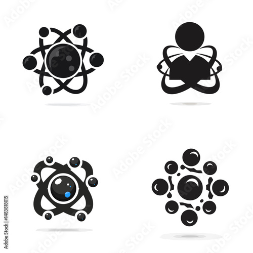 Multiverse Theorist - Vector icon, simple icon, isolated on white  -  