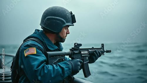 MARINE ON PATROL