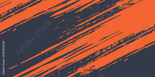 Minimal Abstract Orange Grunge Scratch Background Template vector illustration eps10