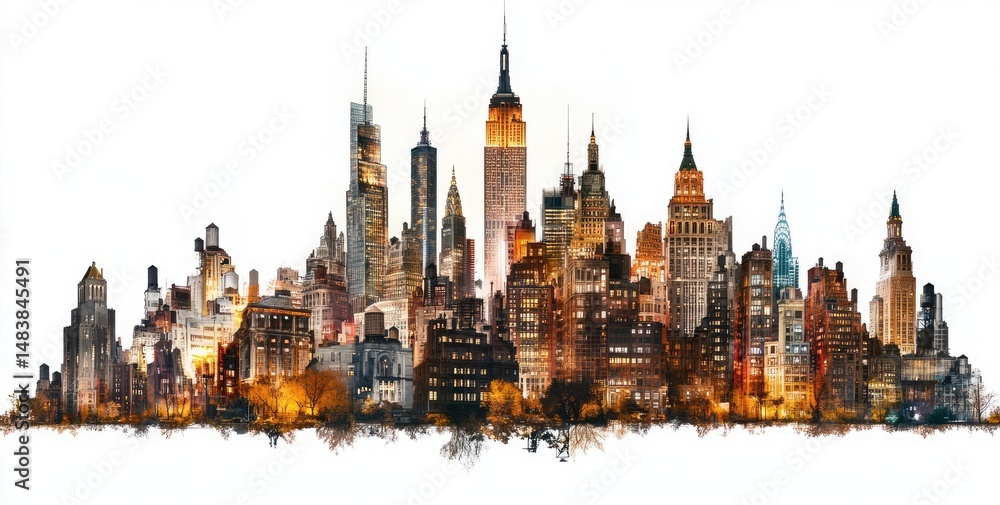 New York City skyline at dusk New York City skyline at dusk