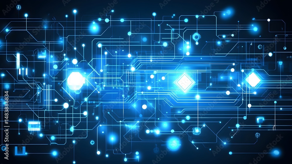 Abstract Futuristic Technology Circuit Board Background Abstract Futuristic Technology Circuit Board Background
