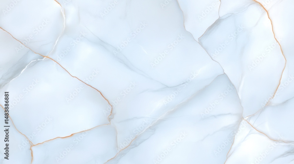 Fototapeta premium Light Blue Onyx Stone Texture with Gold Veins Detailed Close-up