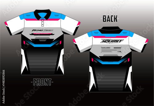 Racing Jersey Vector Texture for sports racing