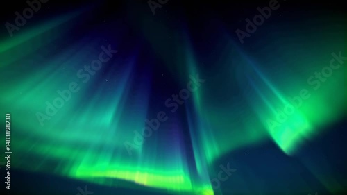 Aurora Borealis, magical display, colorful lights, night sky, copy space