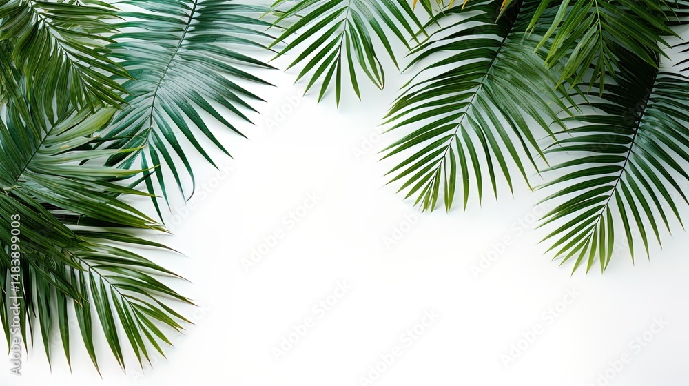 Naklejka premium palm tree isolated on white background