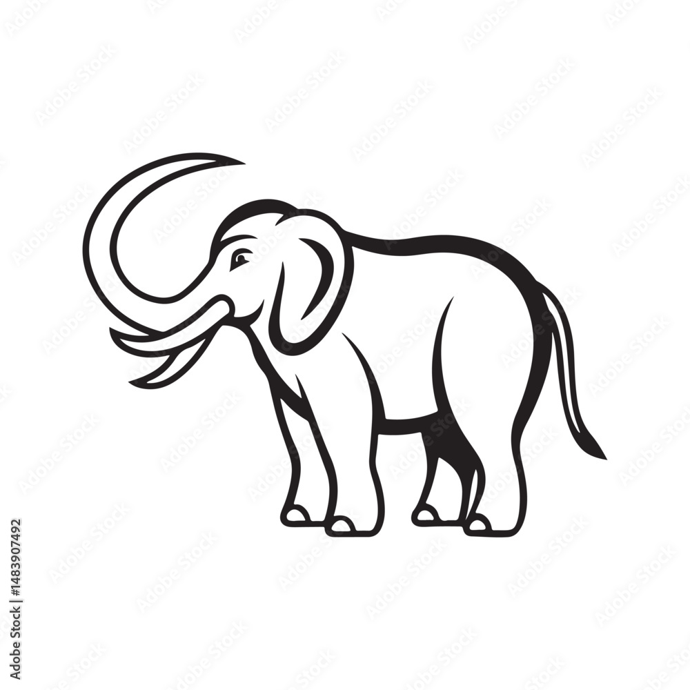 Fototapeta premium american mammoth jackstock vector