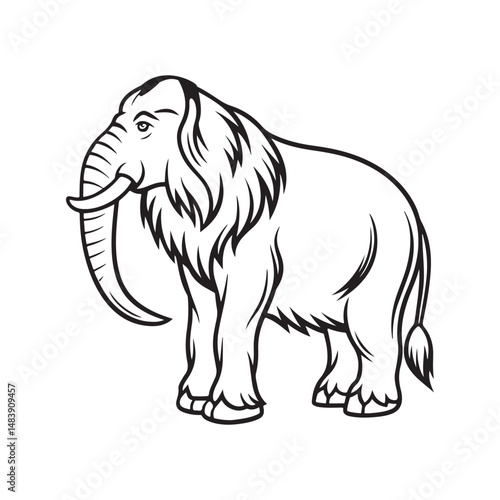 american mammoth jackstock vector