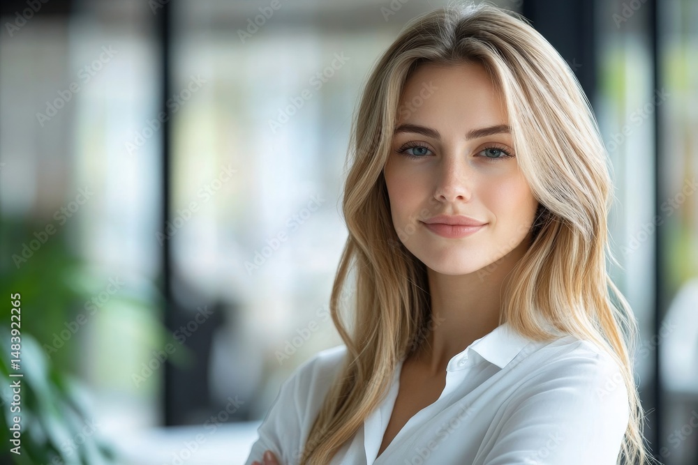 Beautiful executive business woman, ceo, coworker at the workspace office Beautiful executive business woman, ceo, coworker at the workspace office
