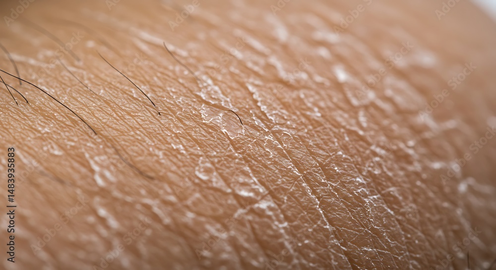 Fototapeta premium Dry Flaky Skin Texture Close Up Photography