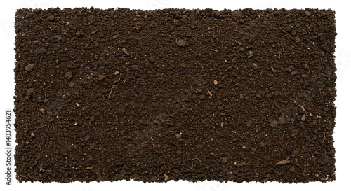 Fertile potting soil awaits planting