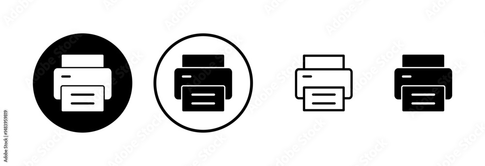 Print icon logo design. printer sign and symbol Print icon logo design. printer sign and symbol