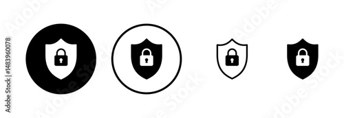 Security icon logo design. protection icon. privacy. vpn