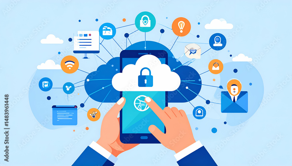 Secure cloud data access via mobile device (1) Secure cloud data access via mobile device (1)