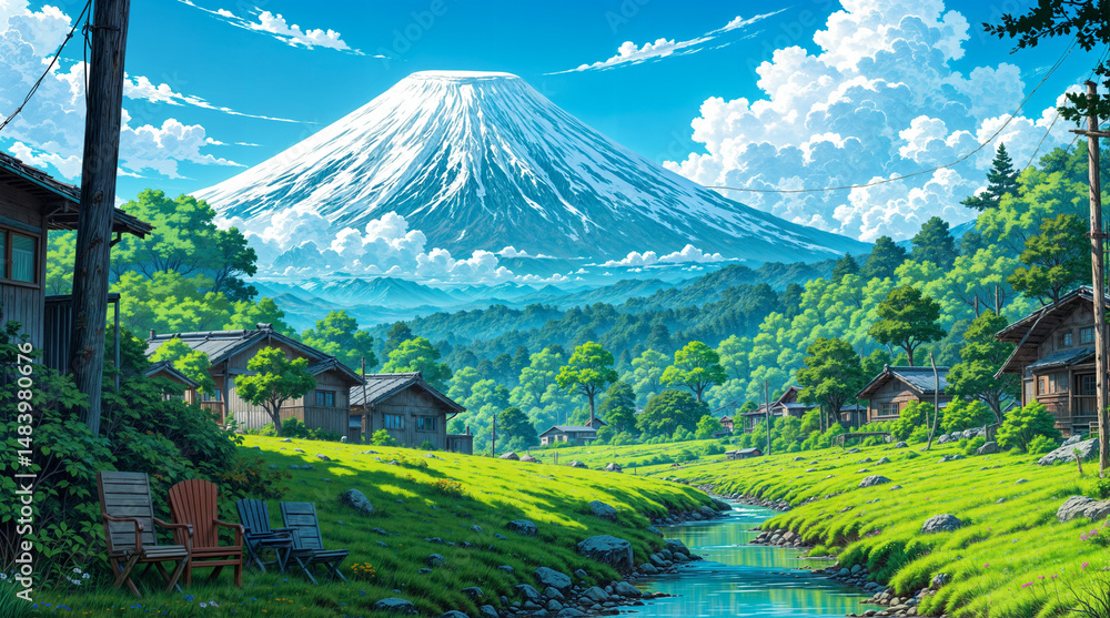 Fototapeta premium mountain landscape in the summer