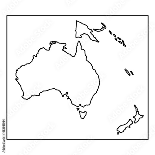 Oceania stroke continents map