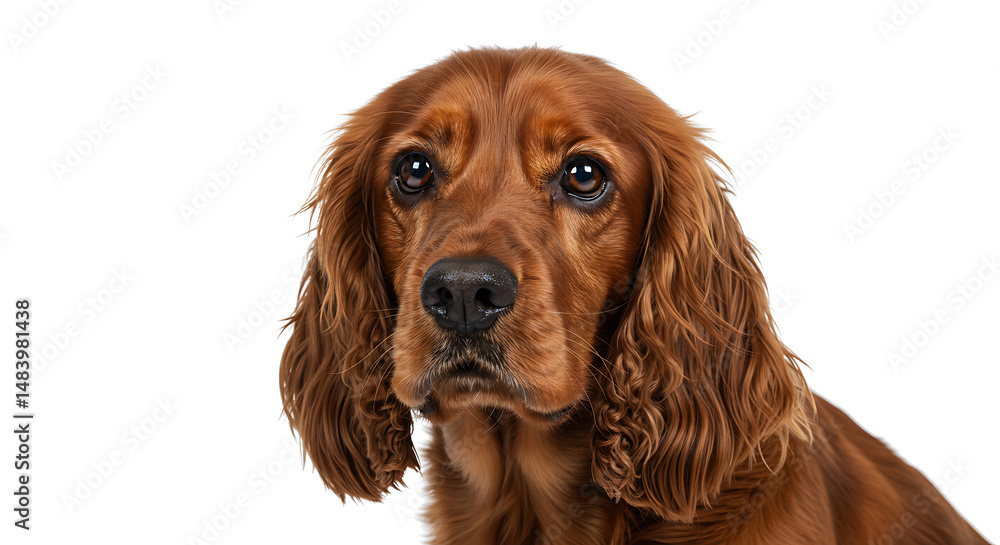 Closeup Portrait of a Red Cocker Spaniel Closeup Portrait of a Red Cocker Spaniel