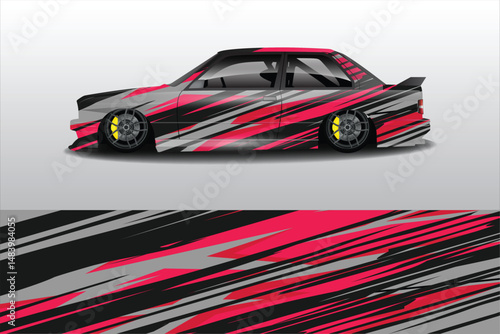 Stylish modified car with vibrant graphic design (2)
