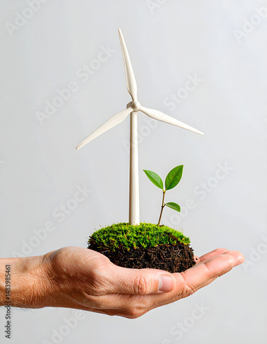 Wind Turbine, Sprout, Green Energy Future