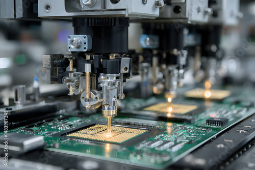 AI chip packaging line with flip-chip bonding 
