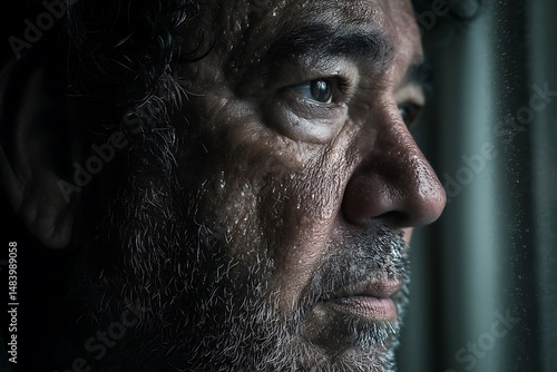 Contemplative Gaze: A Portrait of Pensive Reflection