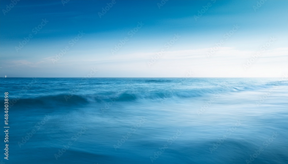 Fototapeta premium serene abstract ocean landscape with soft blue and white tones