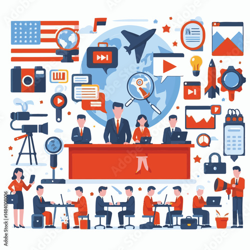 communication, media, journalism, design, free, celebration, democracy, concept, news, day, freedom, banner, poster, vector, international, world, background, press, information, world press freedom d