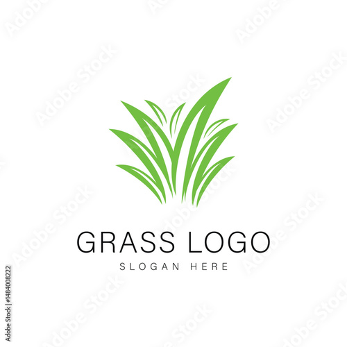 Grass Logo Design Graphic Vector 
