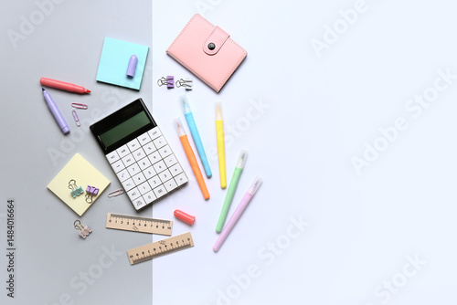 Pastel school and office su...