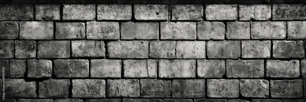 Obraz premium Gray stone masonry wall texture pattern.