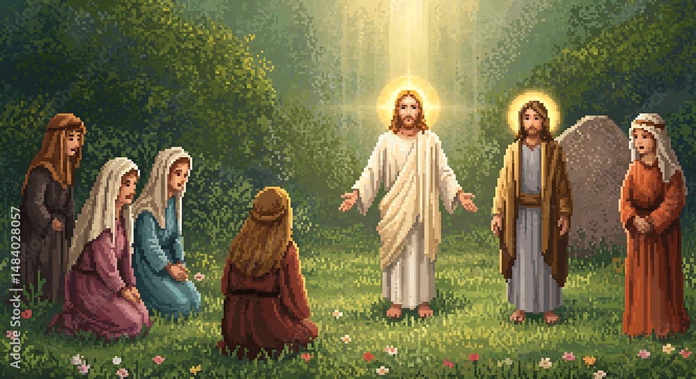Fototapeta premium Jesus Christ Appearing to His Disciples After the Resurrection