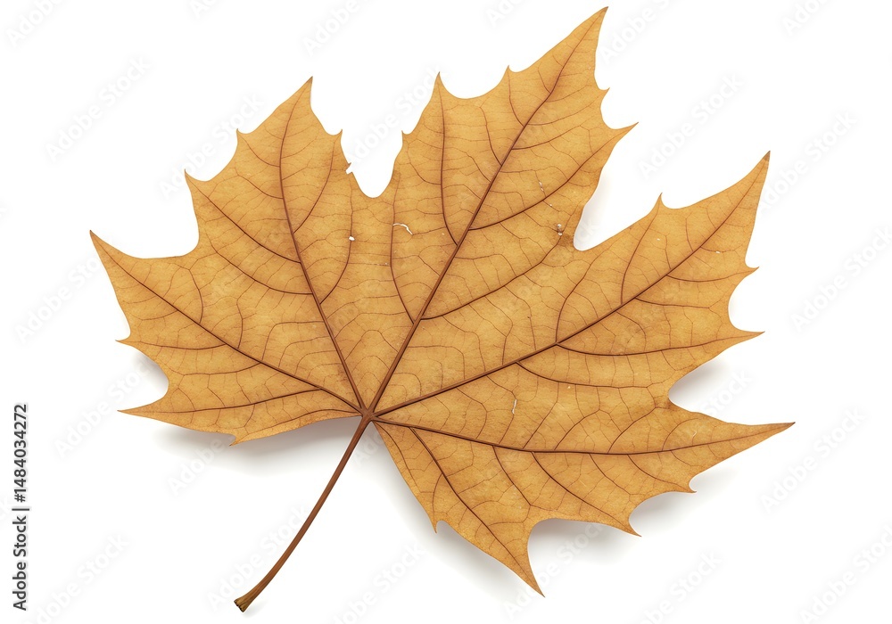 Crisp Autumn Maple Leaf Golden Hues of Fall Foliage Crisp Autumn Maple Leaf Golden Hues of Fall Foliage
