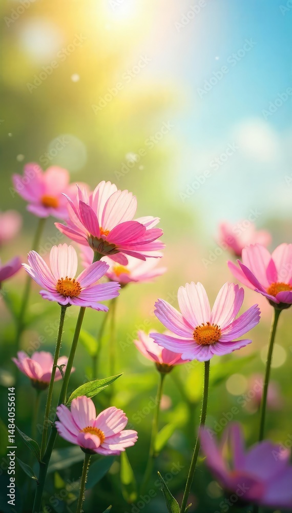 Pastel-colored flowers bloom in a sun-drenched meadow, a gentle breeze rustling through the petals; a scene of idyllic, tranquil beauty, radiating pure, unadulterated joy , pastel, idyllic Pastel-colored flowers bloom in a sun-drenched meadow, a gentle breeze rustling through the petals; a scene of idyllic, tranquil beauty, radiating pure, unadulterated joy , pastel, idyllic
