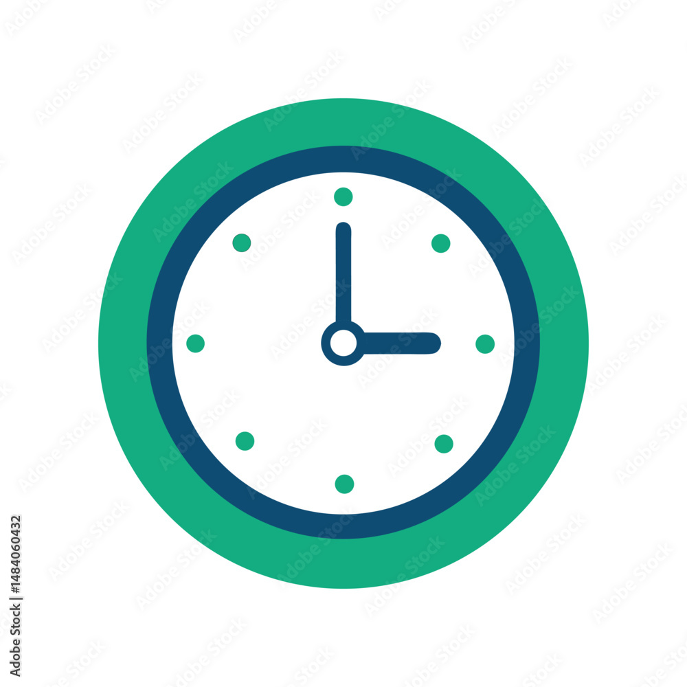 Minimal Clock Icon Vector Illustration on White Background
Minimal Clock Icon Vector Illustration on White Background