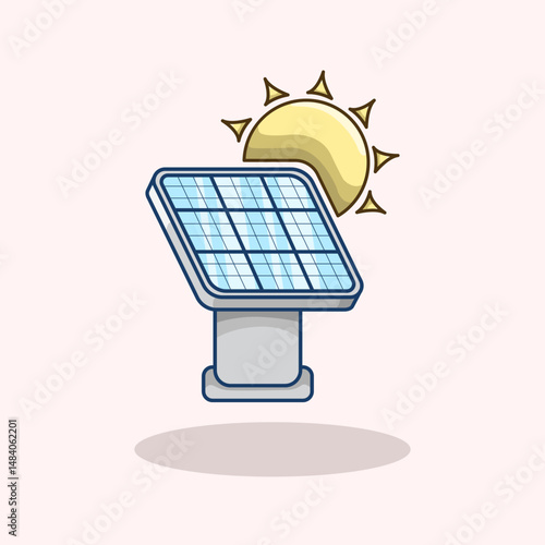 Solar Panel vector Illustration Perfect for eco friendly projects environmental campaigns energy conservation themes and future technology Editable and scalable for digital and print use