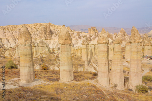 Quadro su tela Cappadocia rock formation sites and chimneys