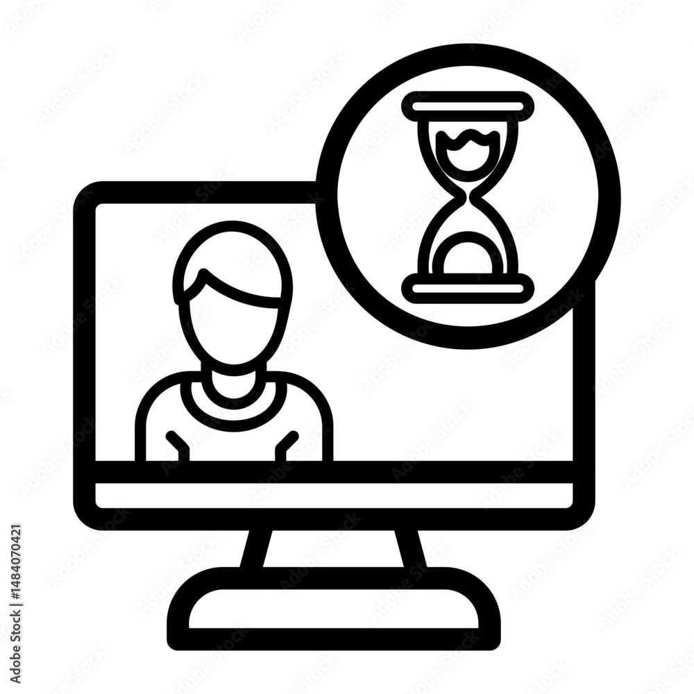 Fototapeta premium limit Line Icon