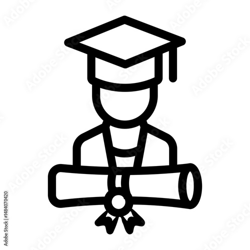 graduate Line Icon