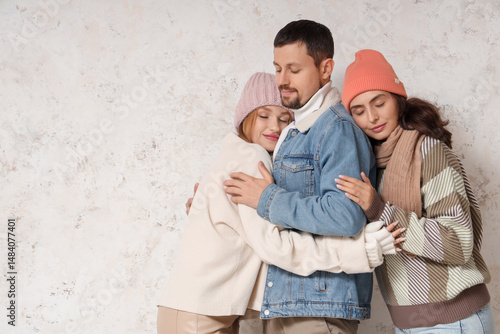 Man and two beautiful women...