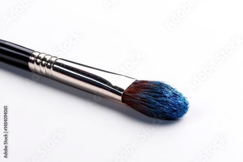Obraz na płótnie Professional makeup brush closeup isolated on white background. Mockup w salonie